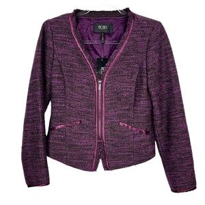 BCBG Paris Woven Merlot Women’s Wool Blazer